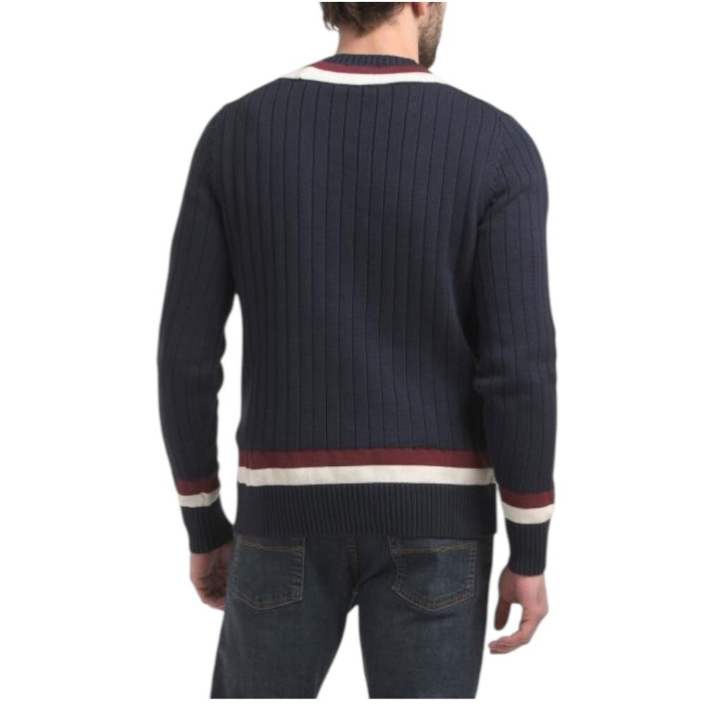 BROOKS BROTHERS Tennis V-neck Sweater - Picture 2 of 4